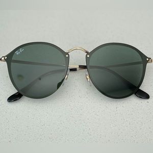 *New* Ray-Ban Blaze Round Arista Sunglasses - Dark Green